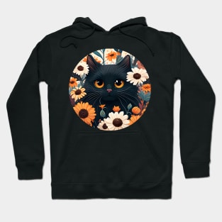 Cute Kitty Cat Flower - Cat Lover Hoodie